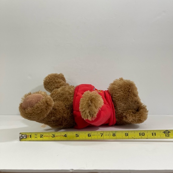 DanDee Collector’s Choice Plush Brown Bear Love Red Sweatshirt 10.5” - Picture 6 of 6